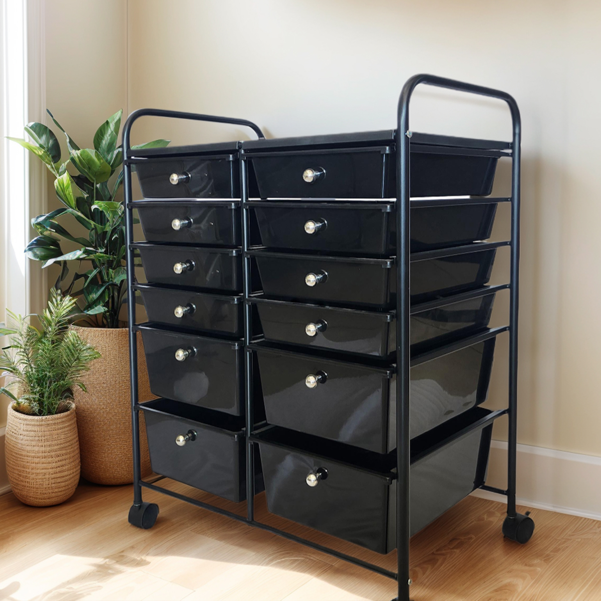 Alden Design Urban Lifestyle Cart with Wheels for Home