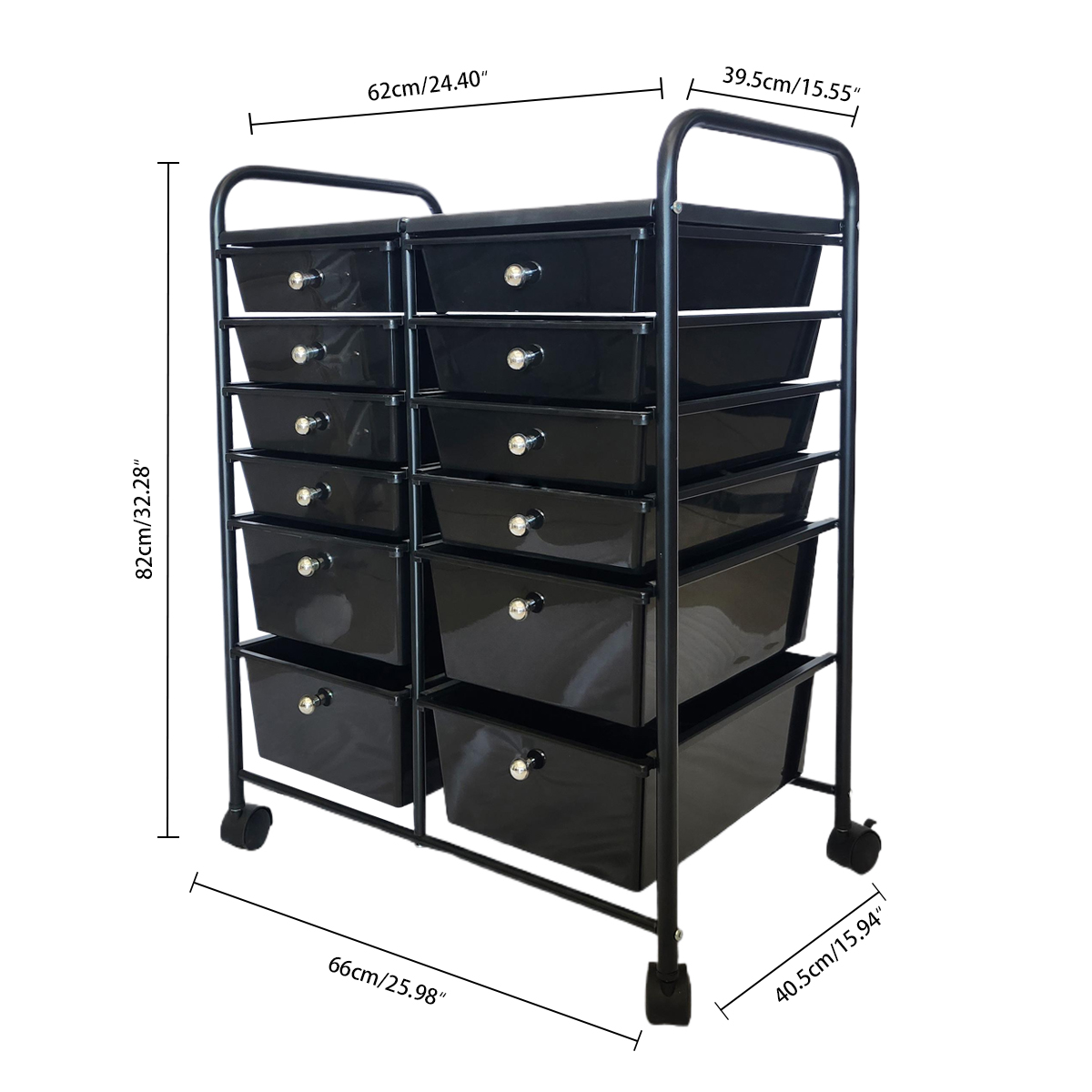 Alden Design Urban Lifestyle Cart with Wheels for Home
