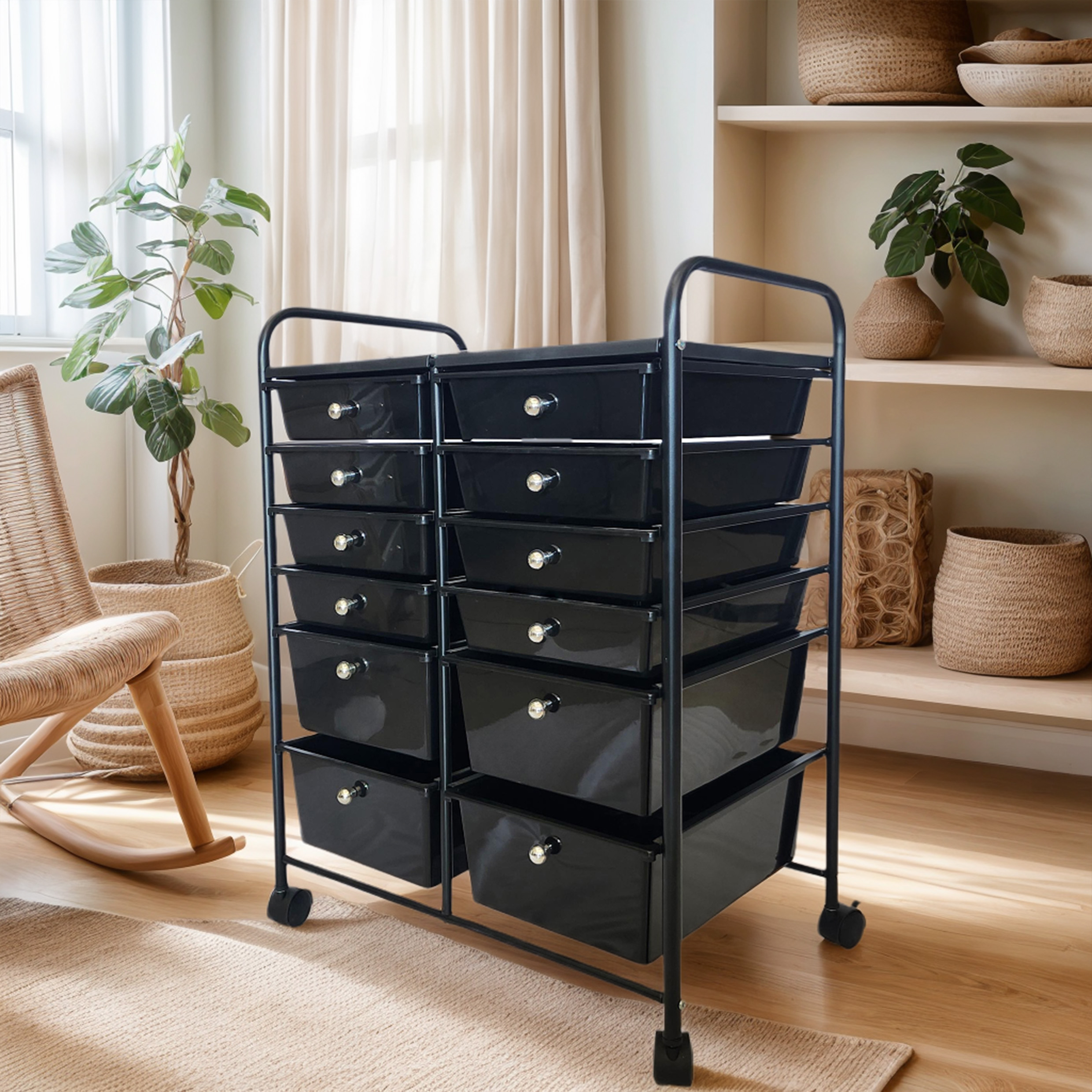 Alden Design Urban Lifestyle Cart with Wheels for Home