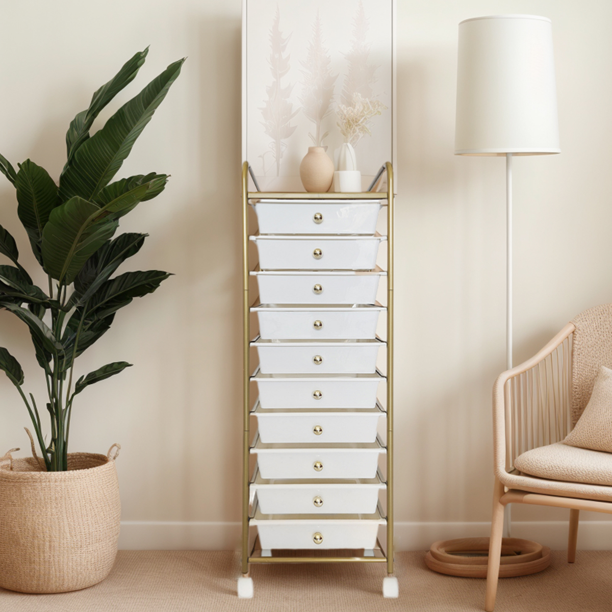 Golden Versatile Utility Cart with Customer Reviews