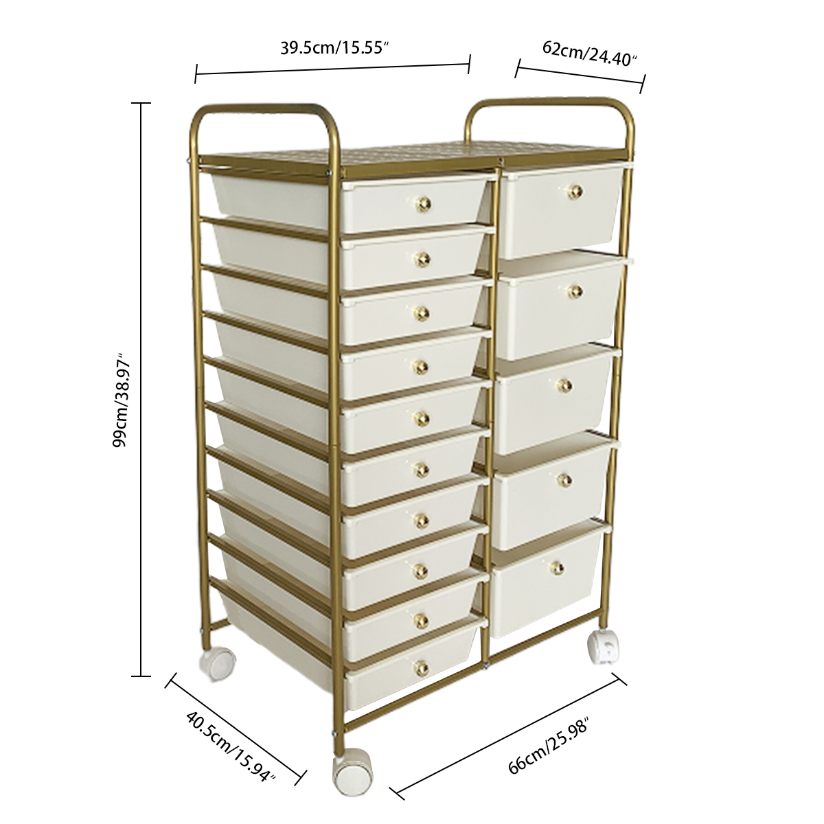 High-Capacity Rolling storage cart with new design