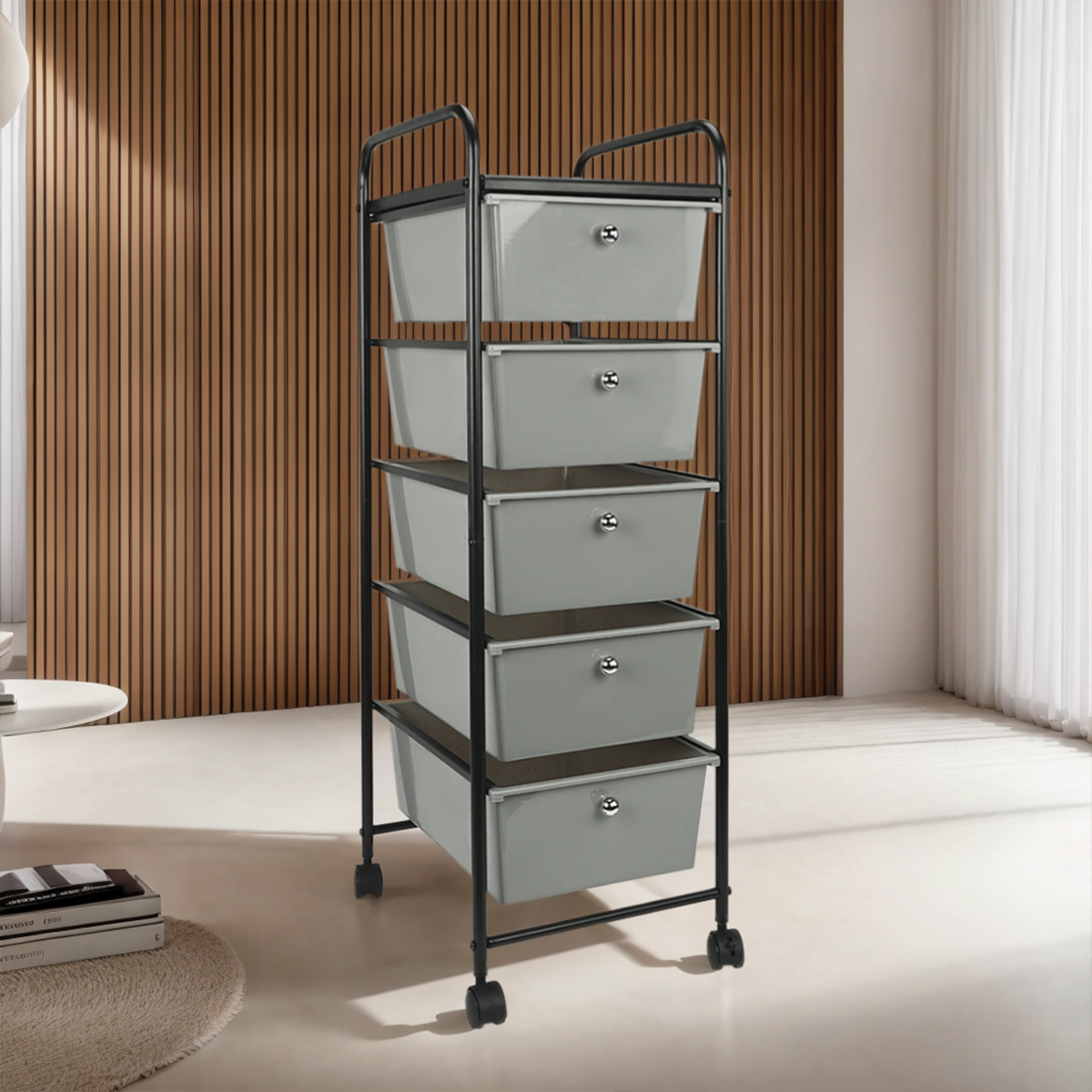 Costway Grey Metal Large Storage for dormitory