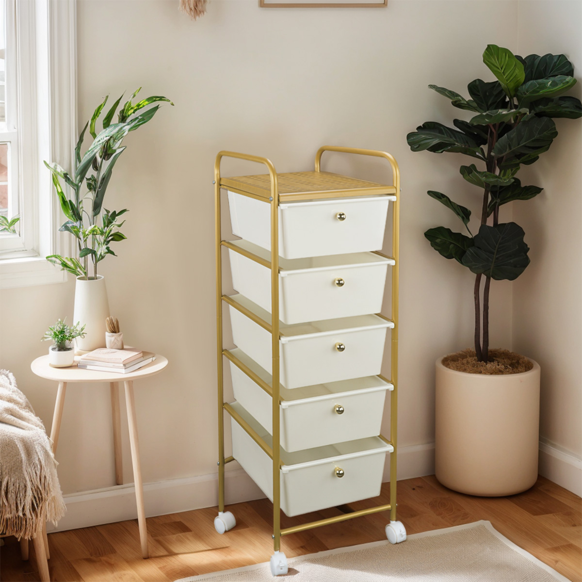 Modern Urban Lifestyle Gold bedside Organizer