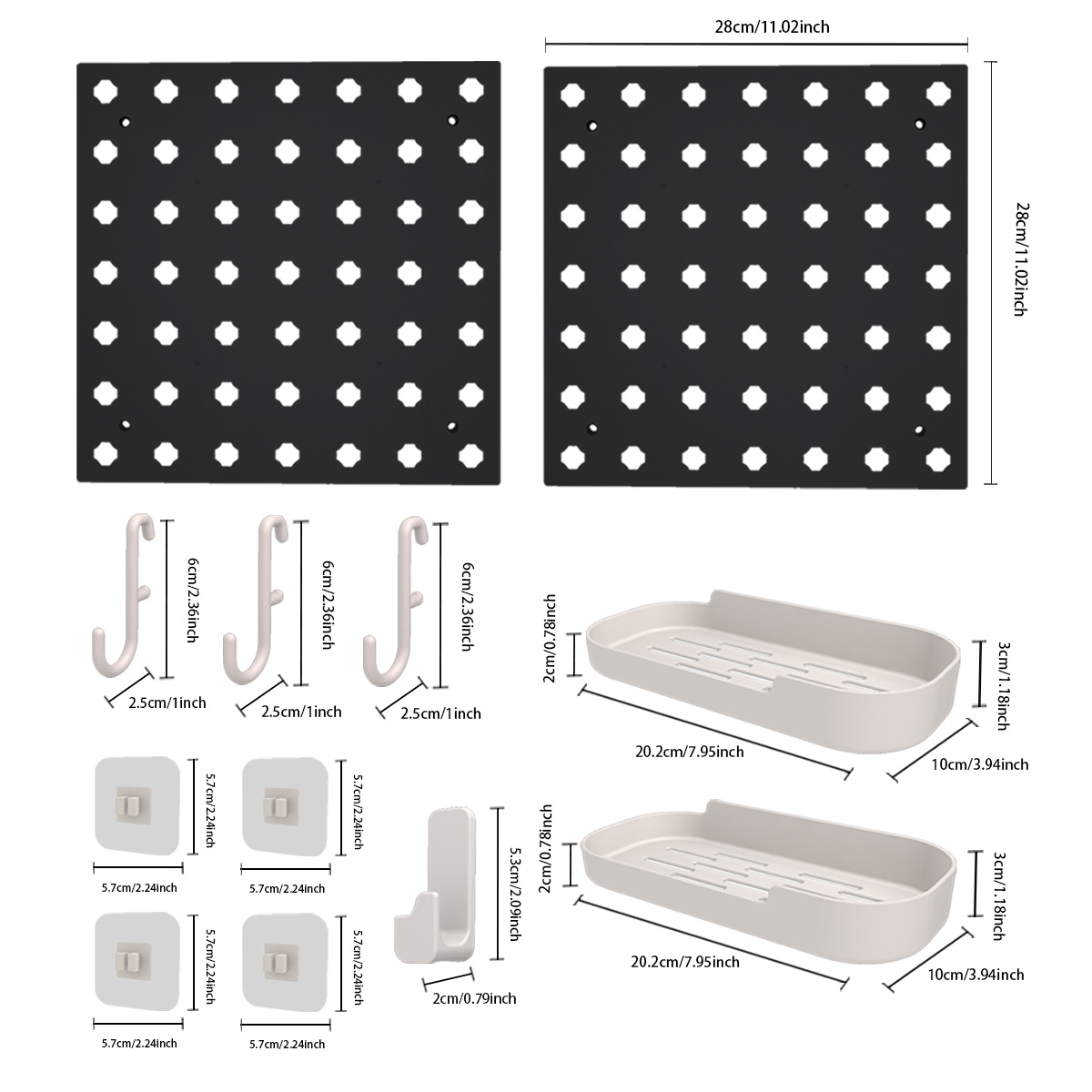 Photo Tool Label Accessories Pegboard Combination Kit
