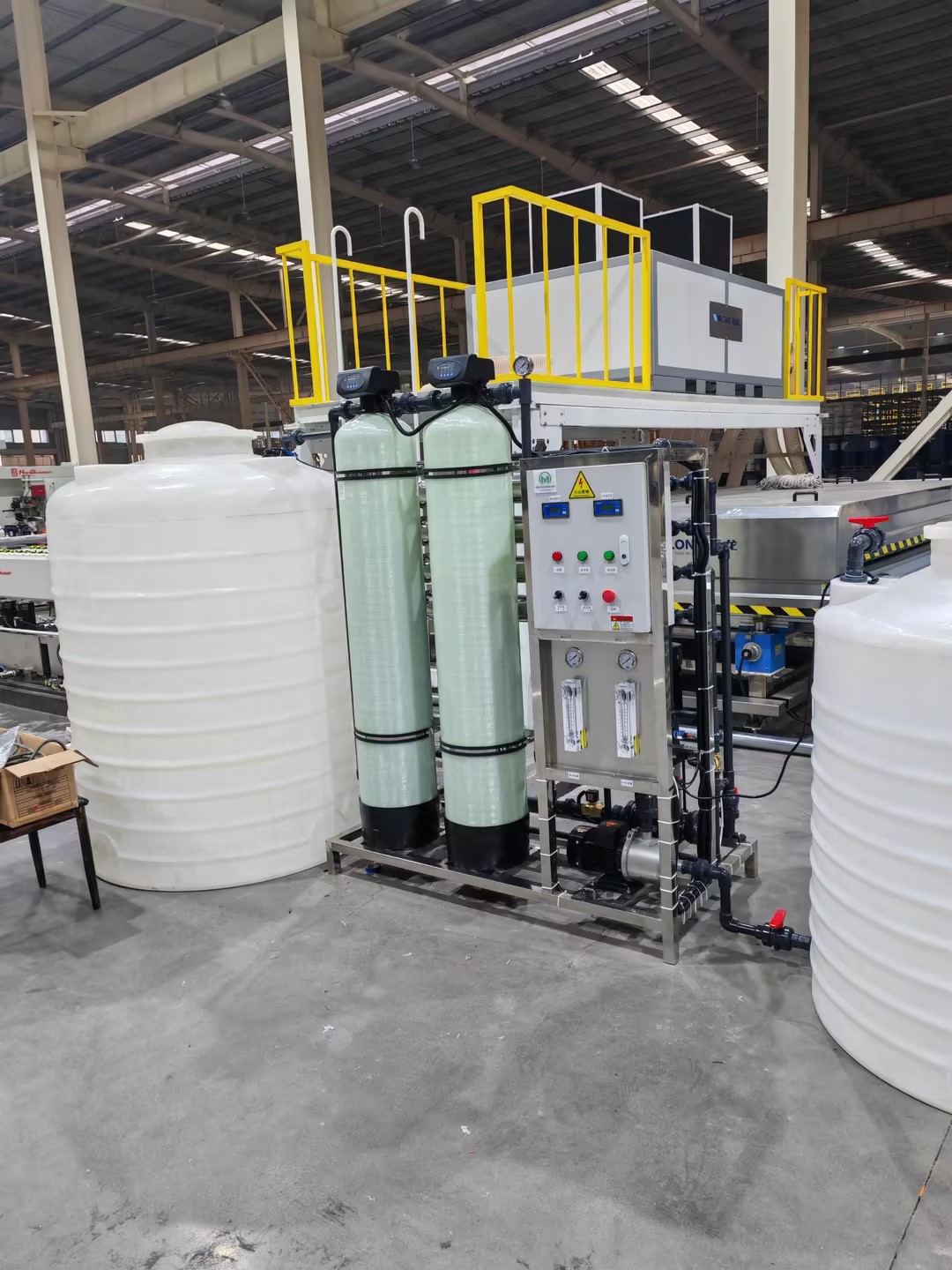 filtration of glass washing water