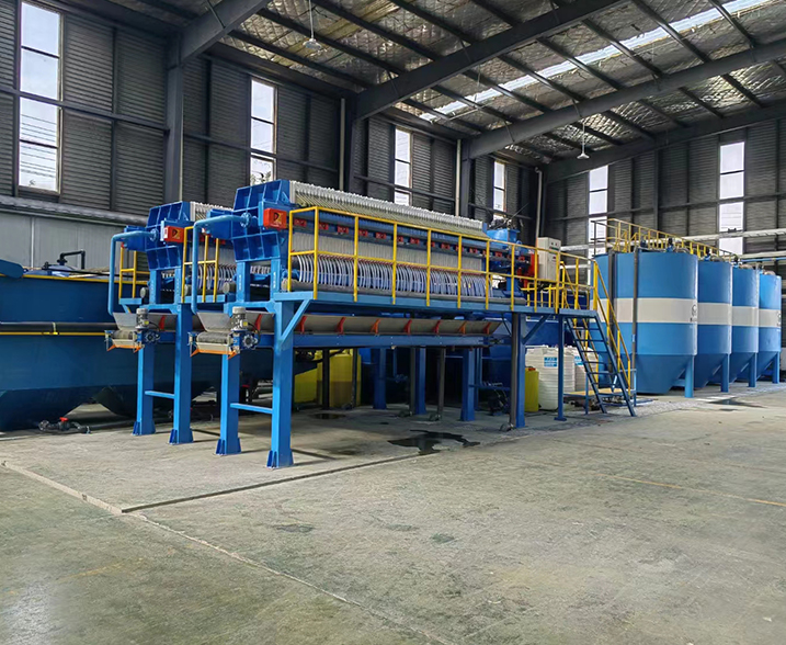 200T/H Glass Grinding Water Treatment Solution in Thailand