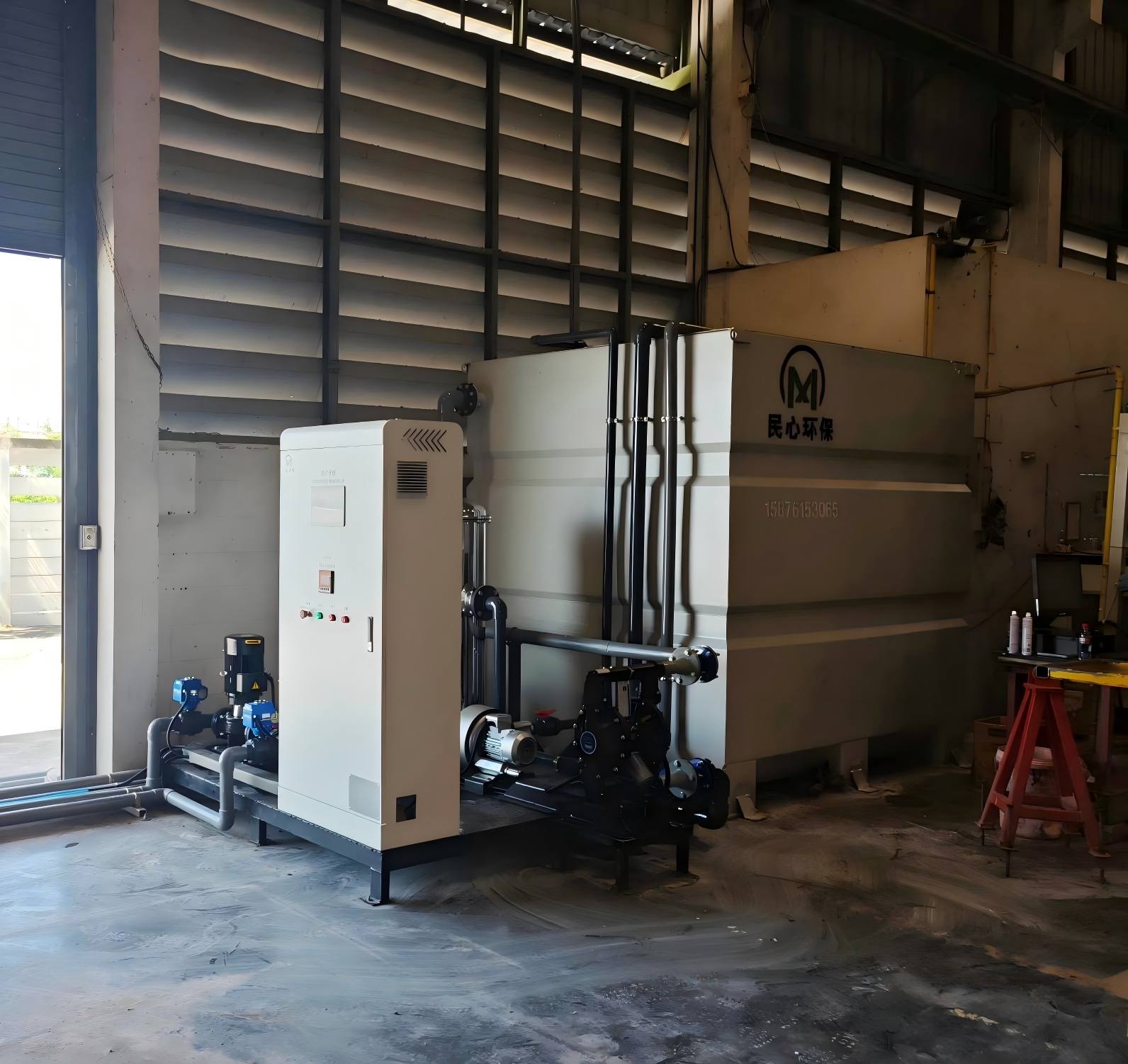 20T/H Glass Edging Wastewater Treatment(Non-chemical Type)