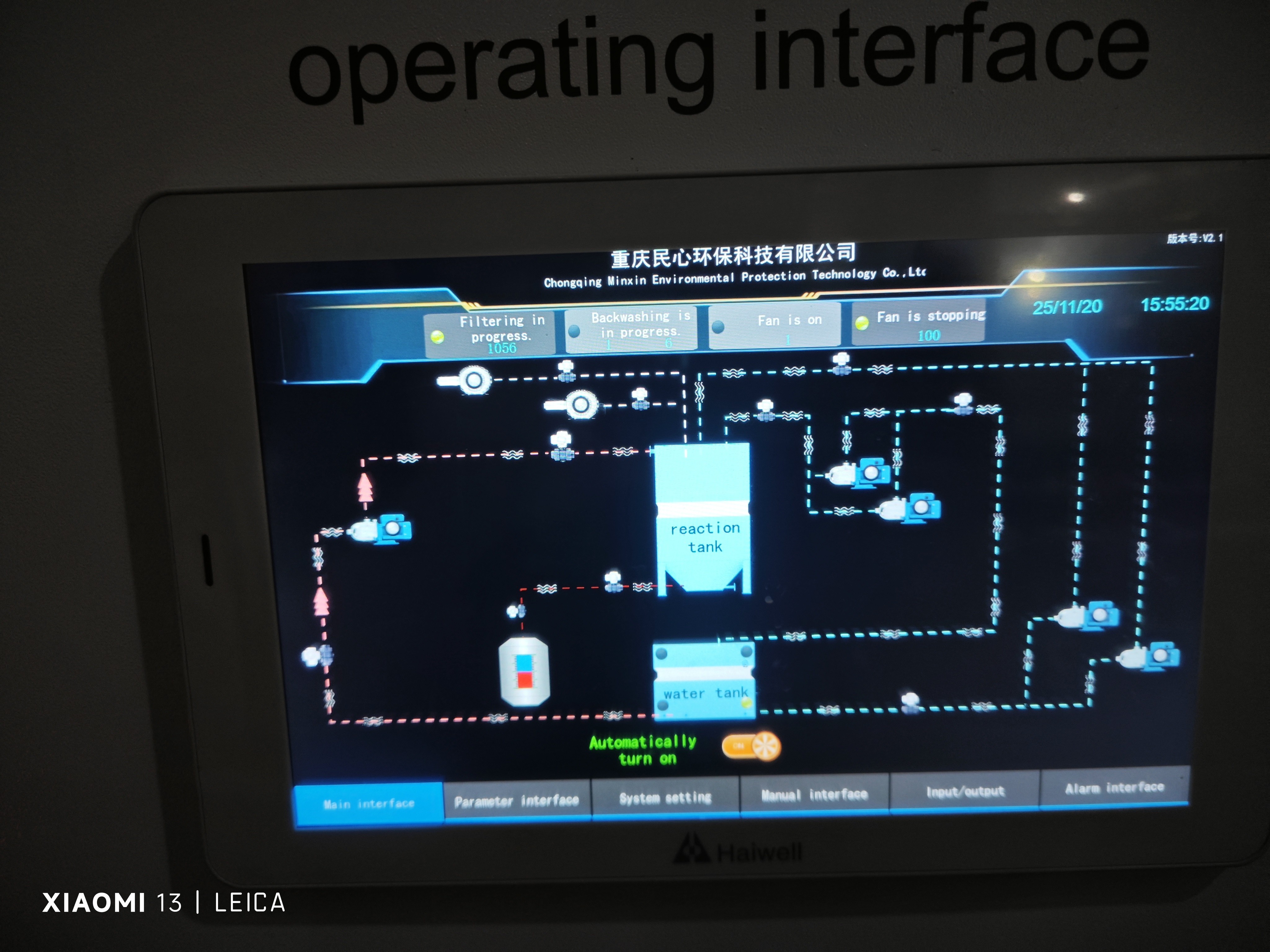 Minxin Glass Wastewater Treatment System for edging, Grinding, CNC and Driling