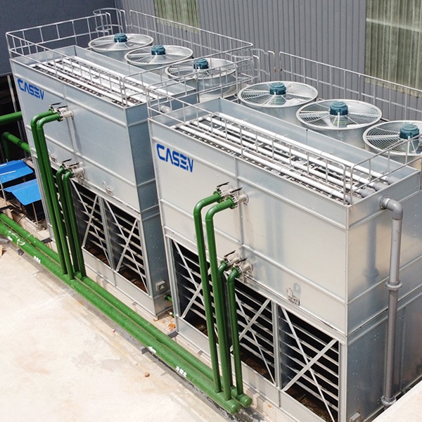 CTI Certificate Casen Brand Steel Water Cooled 150ton Anticorrosion Closed Type Cross Flow Cooling Tower