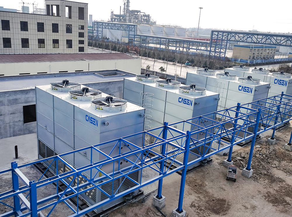 Modular designed anticorrosion material cooling tower