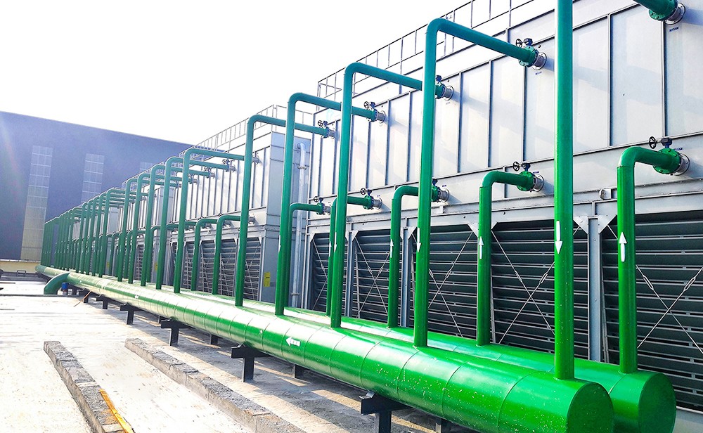 Modular designed anticorrosion material cooling tower