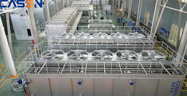 SHANDONG CASEN HEAT TRANSFER WORKSHOP SHOW-3(COOLING TOWER,EVAPORAIVE CONDENSER,AIR COOLER FACTORY)