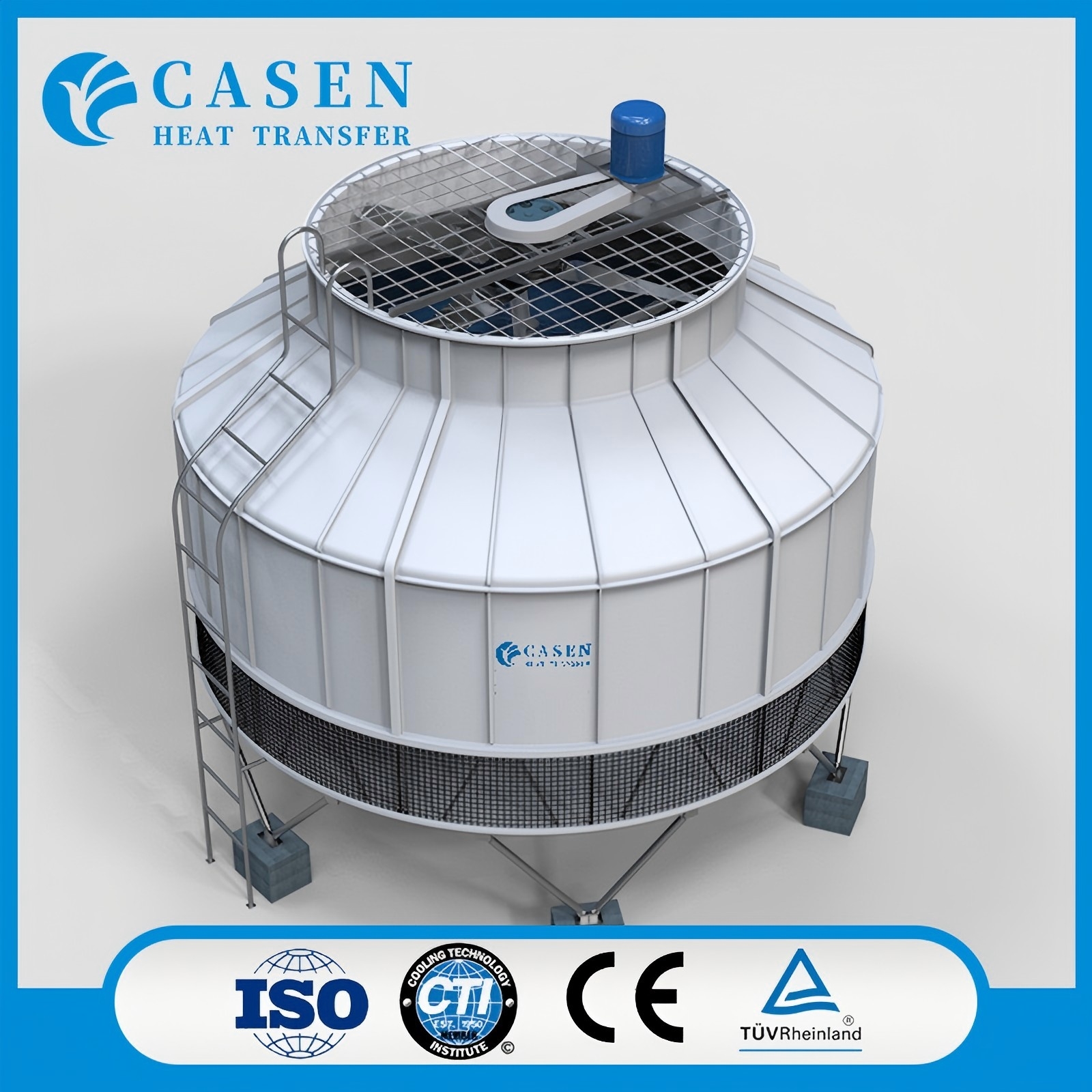 FRP Counter Flow Square Cooling Tower for Industrial Water Circulation