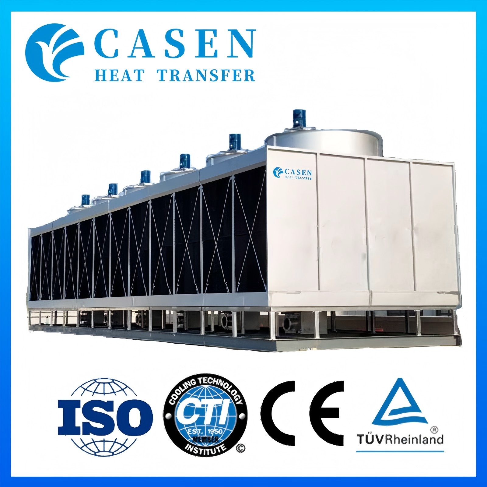 FRP Counter Flow Square Cooling Tower for Industrial Water Circulation