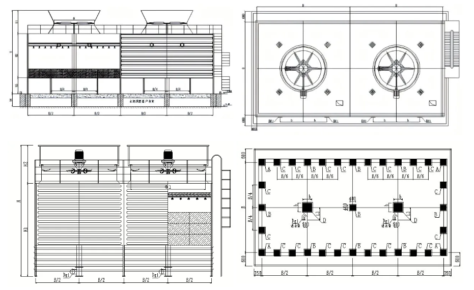 Industry customized round type cooling tower Industry customized round type cooling tower