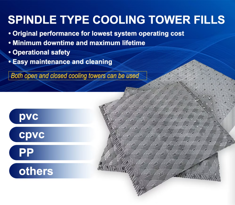 PVC Spindle Cooling Tower Fill