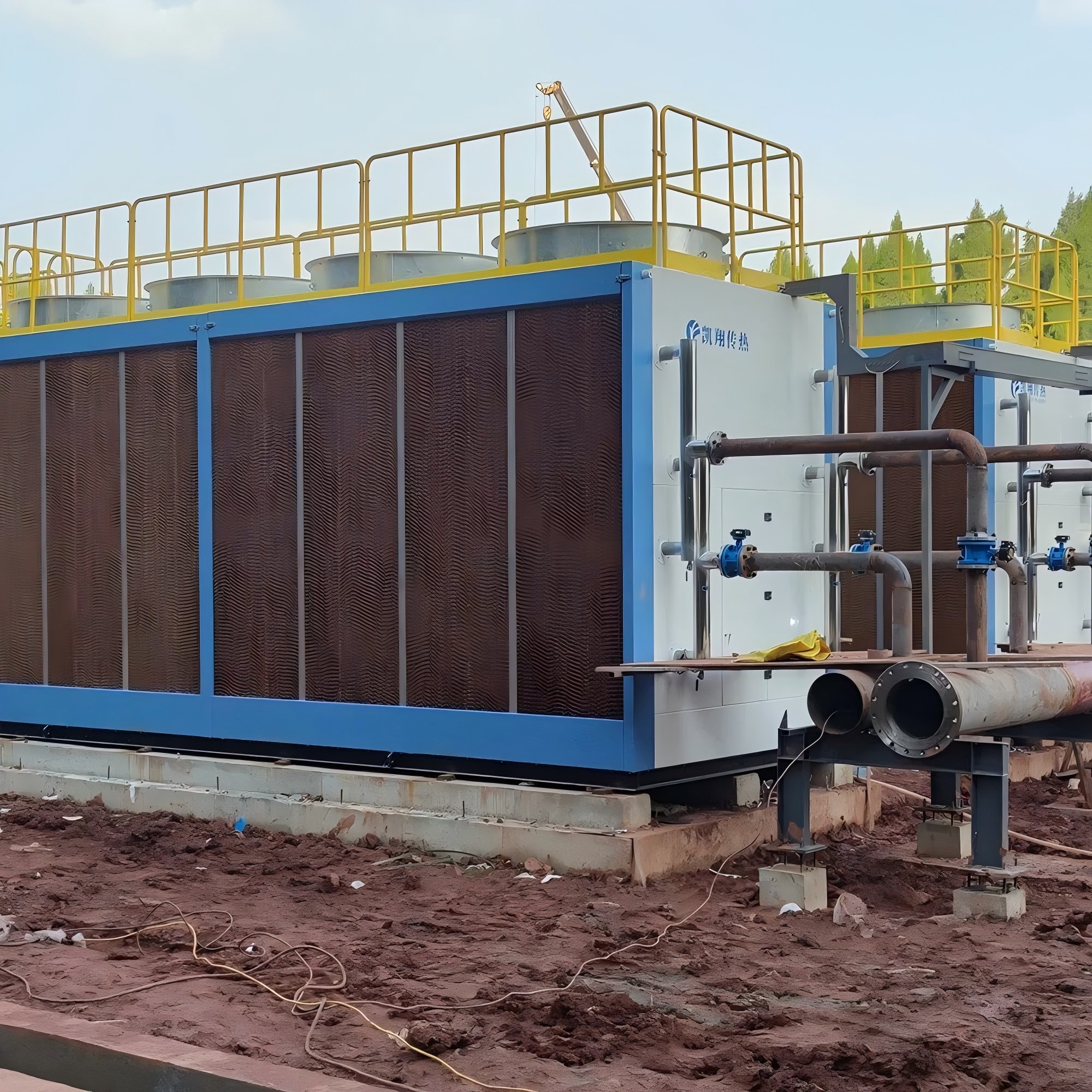 Industry Adiabatic high efficient air cooled heat exchanger