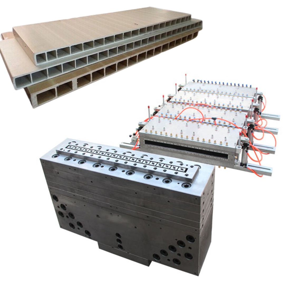WPC PVC profile extrusion machine mould/wpc extruder twin screw extruding door board/ceiling panel