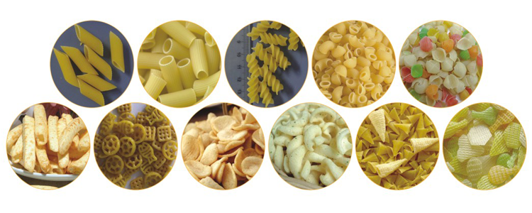 Single screw extruded pellet chips snack.png
