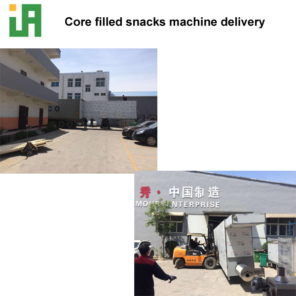 core filled snacks making machine