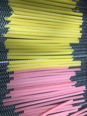 different flavor edible drinking straw