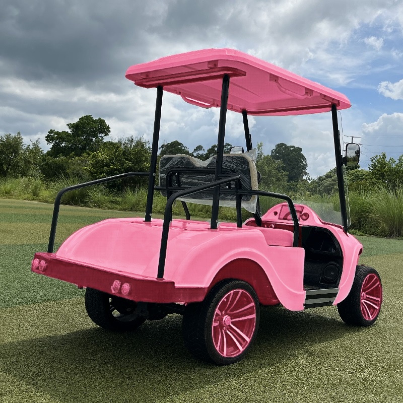Xe điện sân golf nhỏ màu hồng Lithium Ion