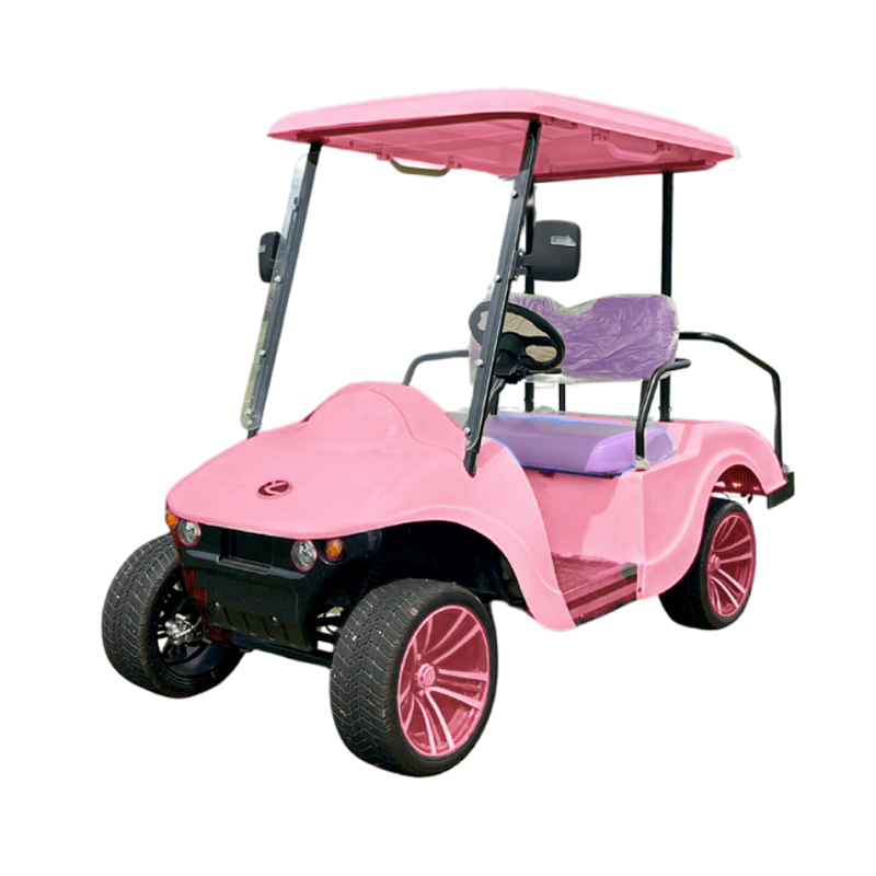 Xe điện sân golf nhỏ màu hồng Lithium Ion