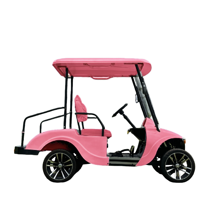 Xe điện sân golf nhỏ màu hồng Lithium Ion