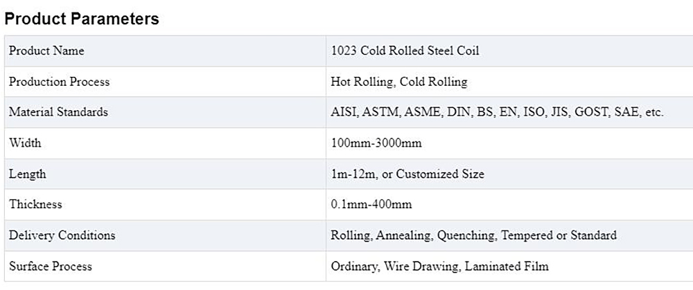 Cold Rolled Steel Coil