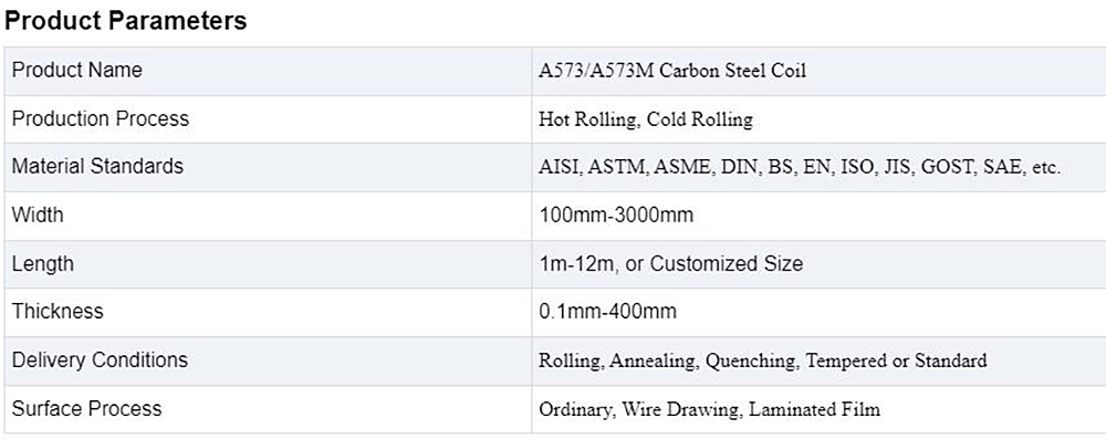 Carbon Steel Coil Description