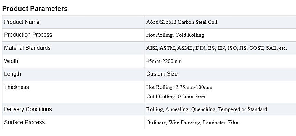 Carbon Steel Coil Description