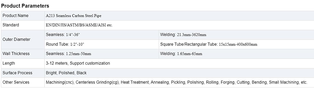 Seamless Carbon Steel Pipe Description