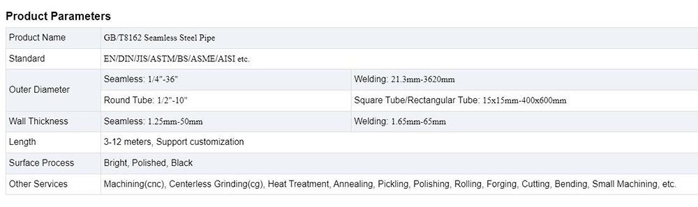 Seamless Steel Pipe Description