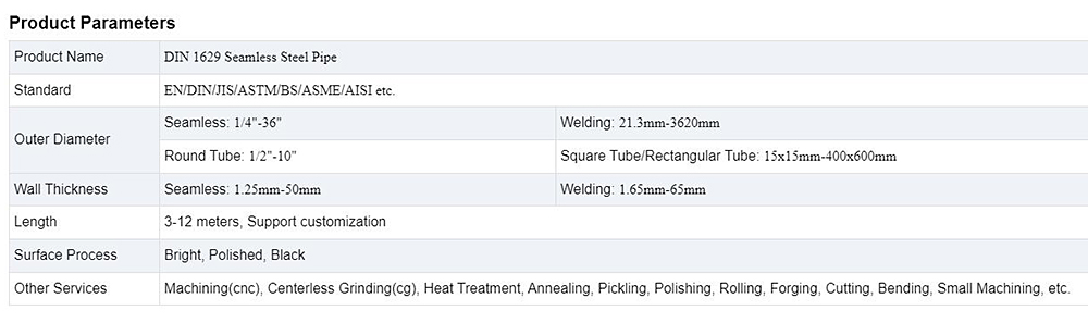 Seamless Steel Pipe Description