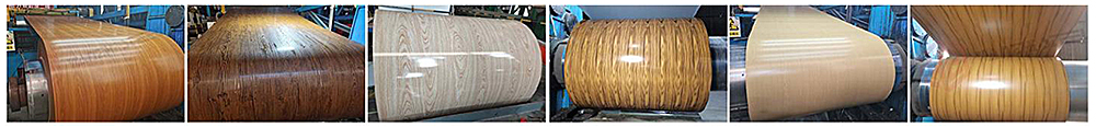 Wood Grain Color Coated Roll Coil Description