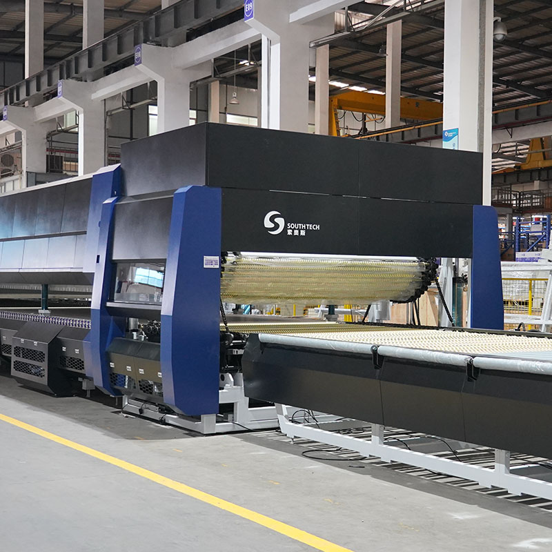 Composition and principle of glass flat bending tempering machine