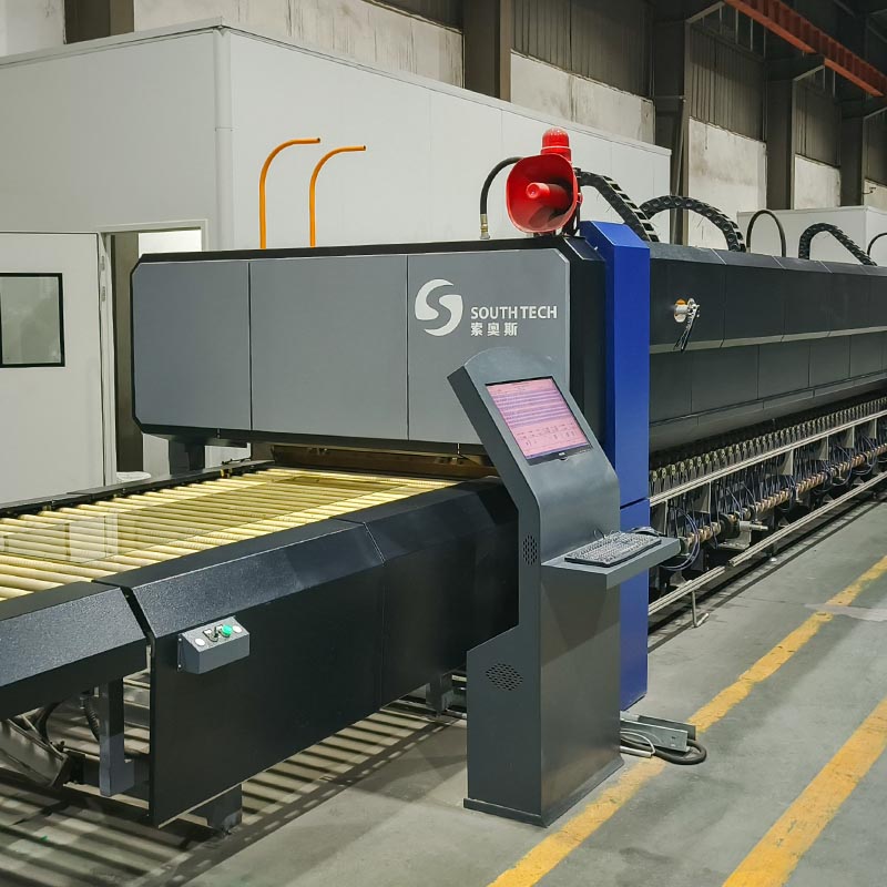 索奥斯多条连续型家电玻璃钢化炉助力浙江三星新材产能跃升