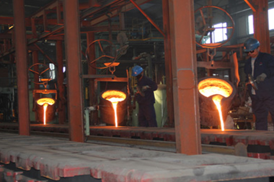 Sand casting