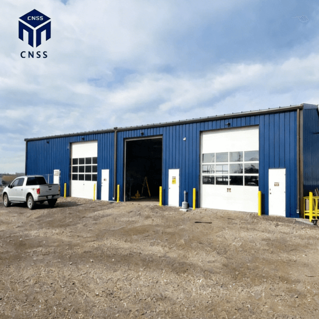 Edificio de almacén y taller con estructura de acero prefabricada