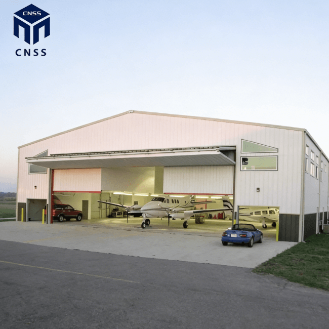 Steel Frame Structure Airplane Hangar