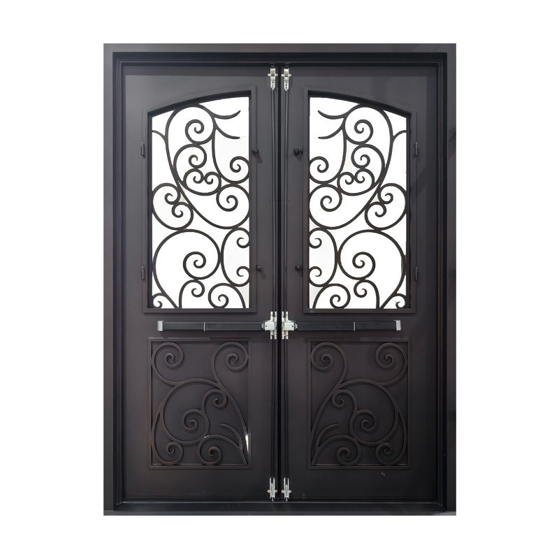 Anti Theft Security Wrought Iron Entry Front Door