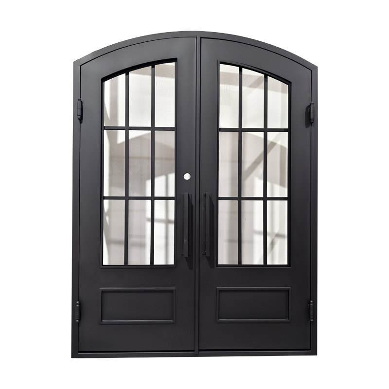 Security Luxury Iron Front Entry Eyebrow Door