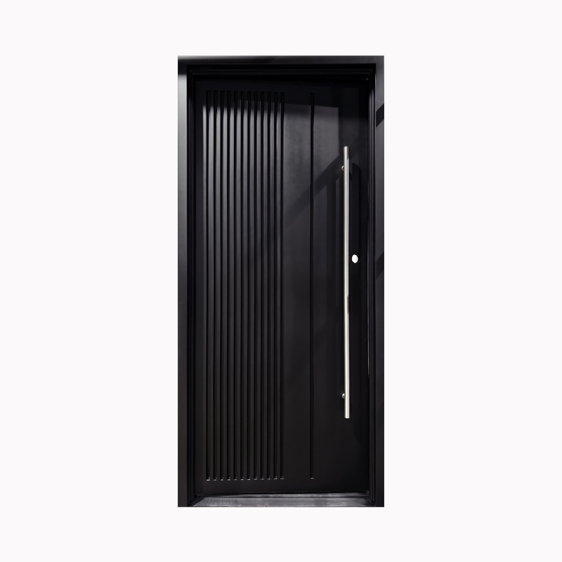 Front Solid Iron Door Home Pure Black Single Door