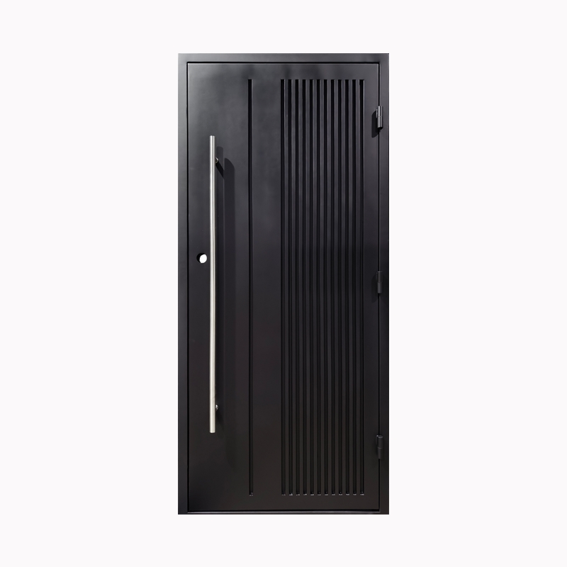 Front Solid Iron Door Home Pure Black Single Door