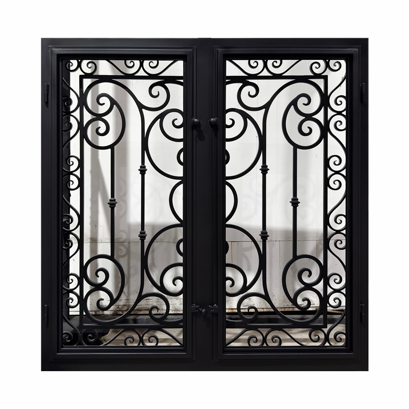 Luxury Security Wrought Iron Steel Casement Windows