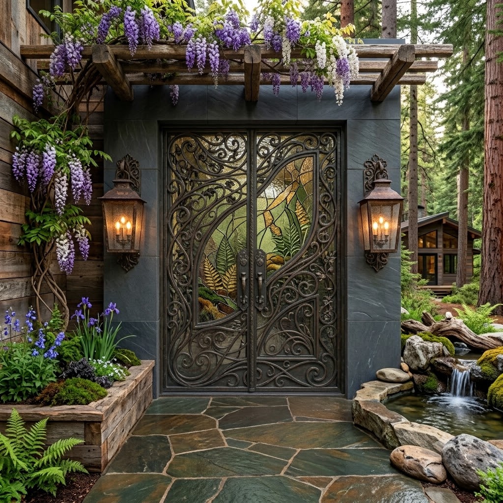 Hand Forged Iron Doors Meet Custom Design Requirements