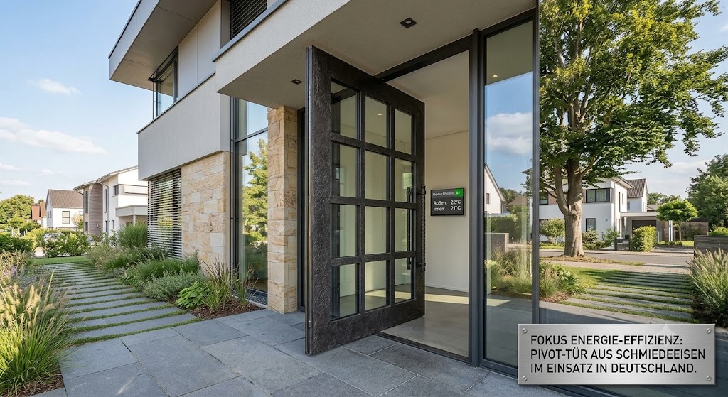 Aluminium Pivot Door Improves Energy Efficiency in Germany