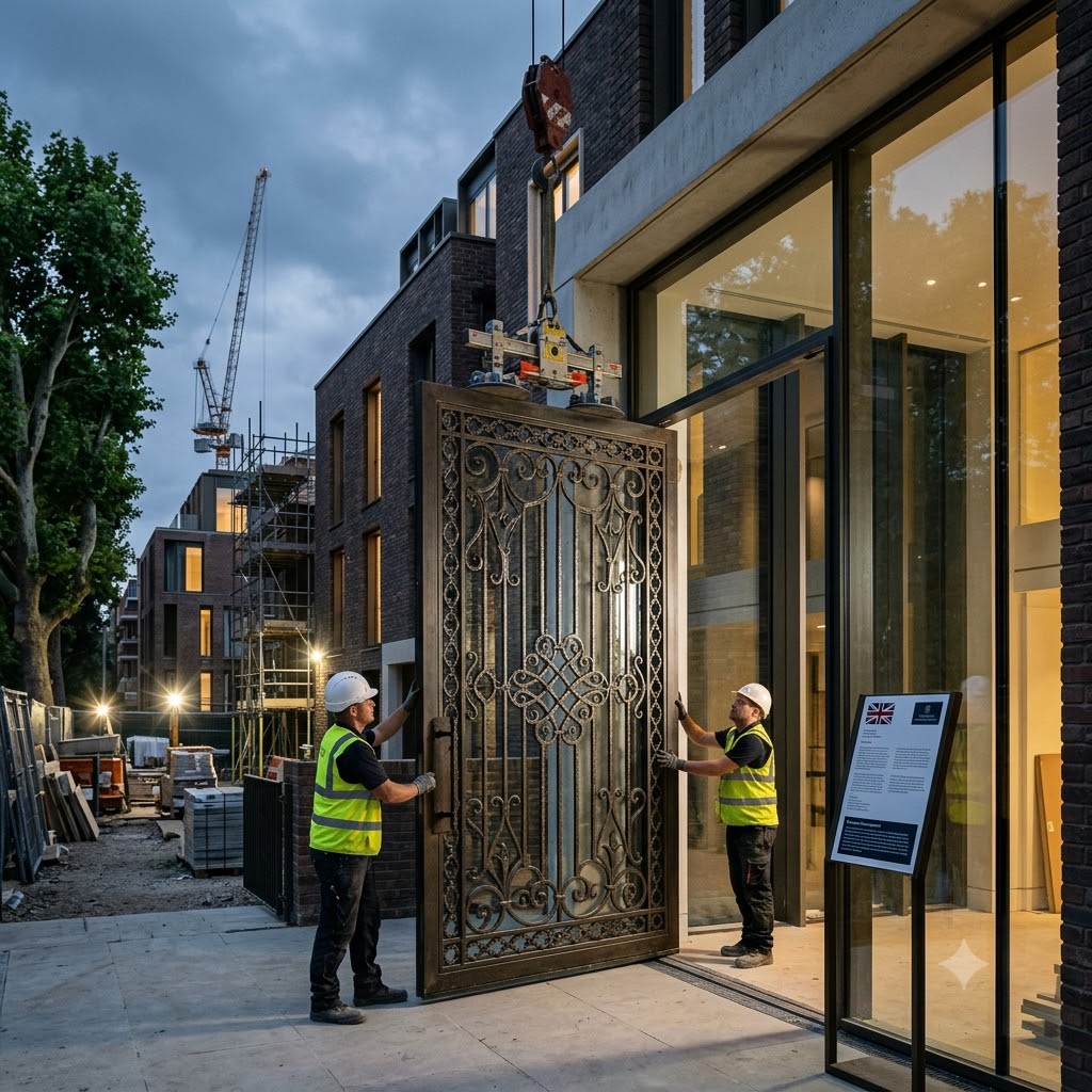Innovative Drehtürtechnologie unterstützt hochwertige Bauprojekte in Großbritannien.