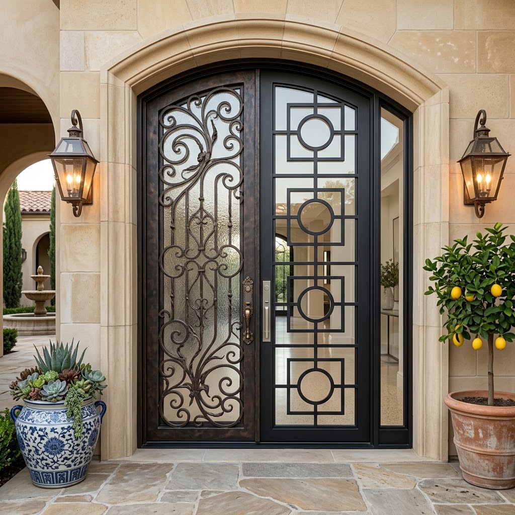 Wrought Iron Doors vs. Iron Doors: Key Differences Explained