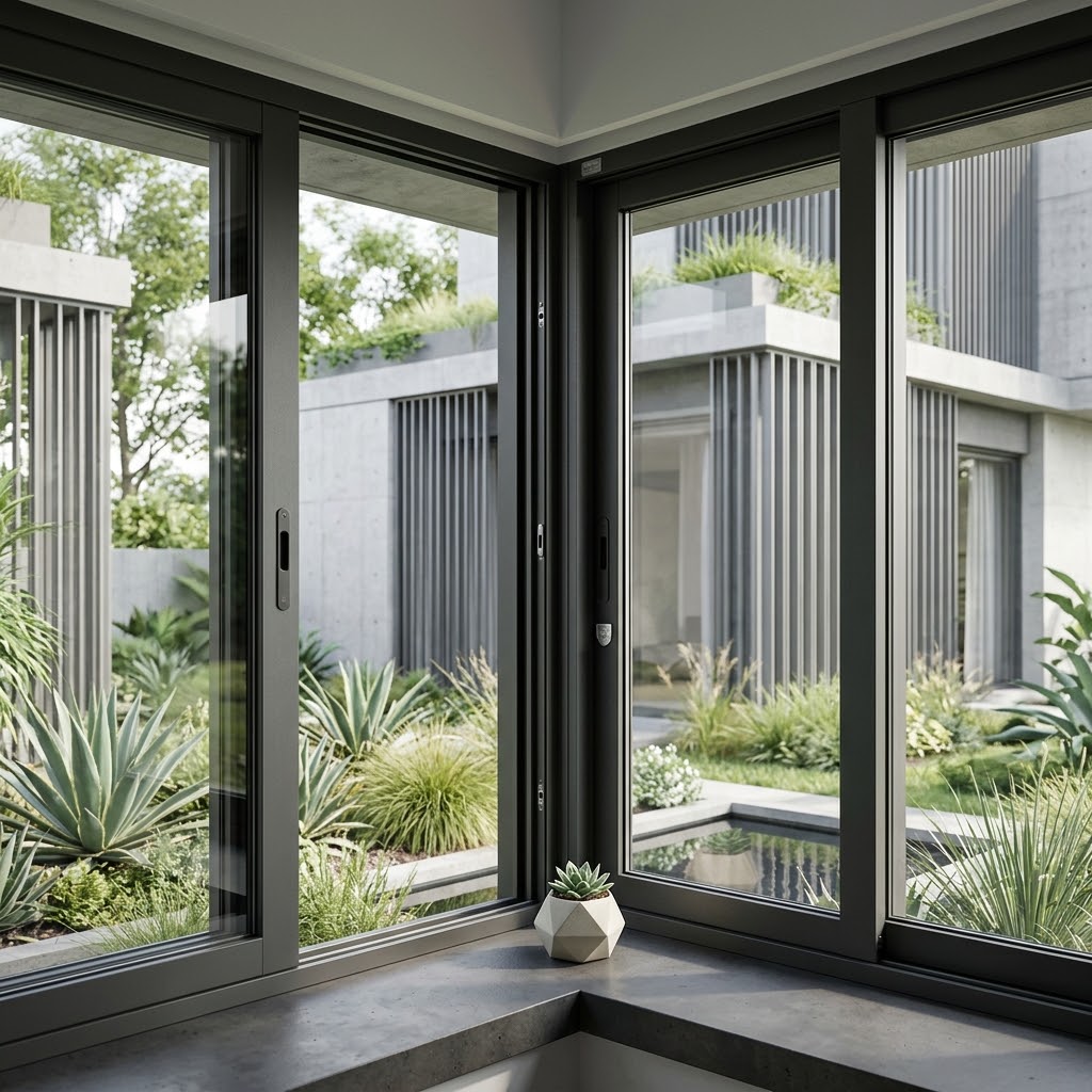Modern Design Security Windows Combine Style and Safety - Xiamen Jin ...